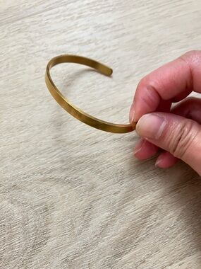 Bracelet Cuff - Minimalist Gold Open Cuff Bracelet